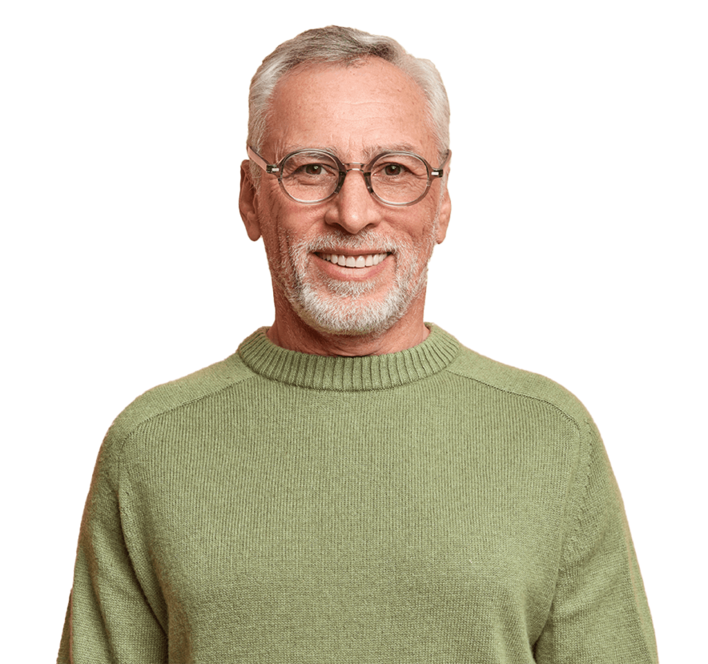 half length shot of cheerful senior man smiles hap 2021 08 31 09 16 17 utc