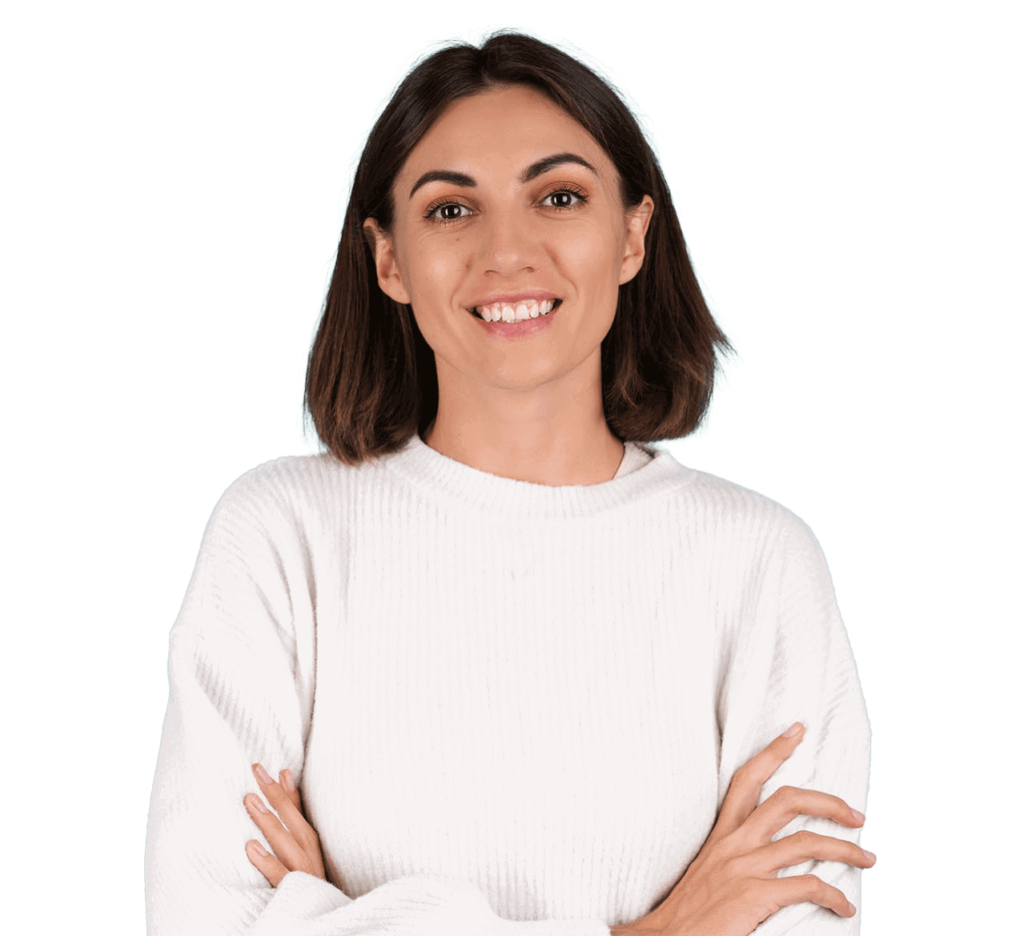 young woman in white warm sweater happy smiling ch 2021 10 20 20 52 31 utc